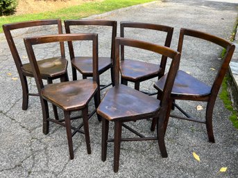 Frank Rieder & Sons Antique Ice Cream Chairs - 1920s Set Of 6  'Seatmore'