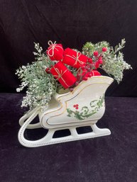 Teleflora Christmas Sleigh Arrangment