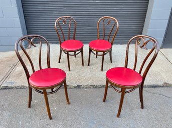 Set Of Vintage Bentwood Chairs Made In Romania