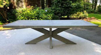 Restoration Hardware 1960's French X Base Dining Table