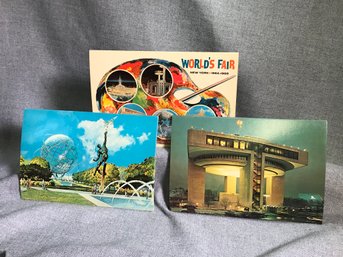 Group Of 15 (3 Different Cards) 1964/65  WORLDS FAIR POSTCARDS - Oversized - New Old Stock - Warehouse Find