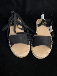 Shoe Dazzel  Lace Up Sandals - Size 7 1/2