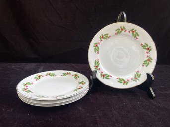 China Pearl Fine China Noel 8' Plates