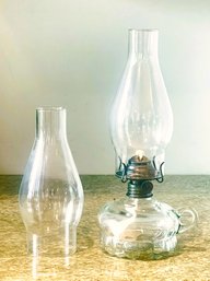 Lamplight Farms Vintage 12' Oil Lamp With Extra 8' Hurricane