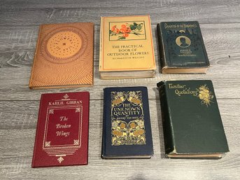 Lot Of 6 Antique Books