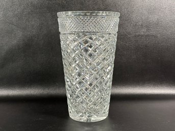 A Spectacular Cut Crystal Vase