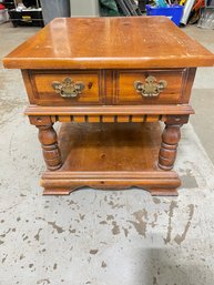 Vintage Broyhill Lenoir House Solid Wood End Table