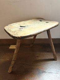 Beautiful Primitive Antique Stool