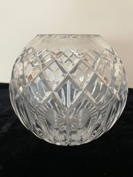 Vintage Crystal Rose Bowl