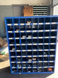 Industrial Metal Nut & Bolt Storage Bin. 72 Compartrments.