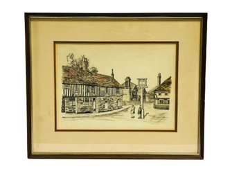 English Pub Scene, Signed