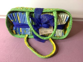 True Blue By Eleanor Burns Fabric Gift Basket