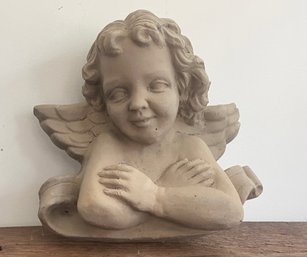 Vintage Ceramic Wall Hanging Angle Sculpture