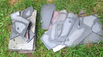 Pile Of Outdoor Slate Construction Material