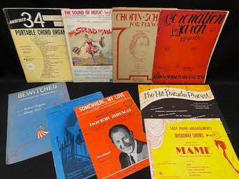 Grouping Of Vintage Sheet Music