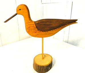 Solitary Sandpiper Decoy Signed George?