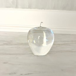 A Steuben Glass Apple