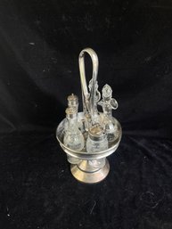 VICTORIAN Glass Cruet Set