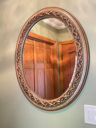 Oval Framed Wall Mirror