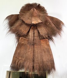 A Late 19th Century Chinese Coir Raincoat And Cap