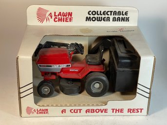 LAWN CHIEF COLLECTABLE MOWER BANK Die Cast Original Box