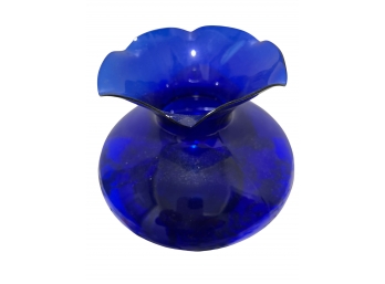 Cobalt Blue Glass Vase