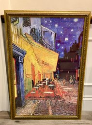 Van Gogh CAFE TERRACE, Place Du Forum Arles Custom Framed Print