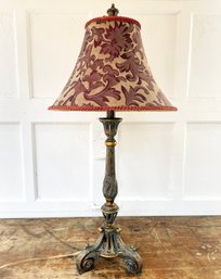 A Filigreed Accent Lamp