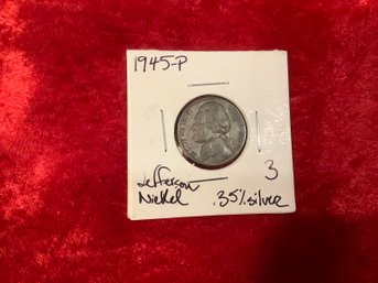 1945 P Jefferson Nickel .35 Silver 21