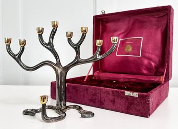 An Art Metal Menorah By Sandra Kravitz