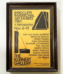 A Vintage Byrdcliffe Invitational 1981 Art Exhibits Poster