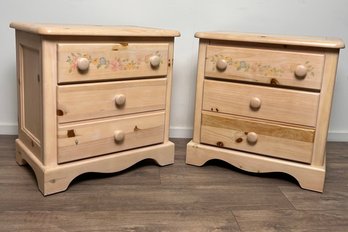 Pair Of Pine Nightstands By Vaughan Furniture Company