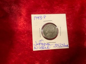 1943 P Jefferson Nickel .35 Silver 22