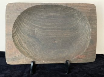 Black Walnut Dished Serving Tray