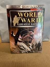 Collector's Series World War II Greatest Battles 4 Set DVD Unopened