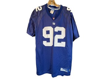 Vintage Michael Strahan #92 - Reebok NFL Giants On-Field NFL Jersey  - Size XL