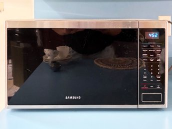 A Samsung Stainless Steel Microwave