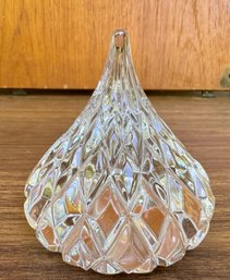 Jonal Hershey Kiss Cut Glass Paperweight