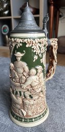 Superb Antique Circa 1915 MATTHIAS GIRMSCHEID 1 Liter German Beer Stein