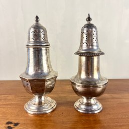 A Pair Of Sterling Silver Sugar Casters - Antique