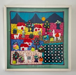 Village Fabric Wall Art