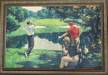 Fun Vintage Framed Golf Print