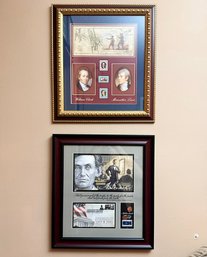 Framed Commemorative Stamps - Lewis And Clark, Abraham Lincoln