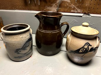 3 Pc. Pottery Lot