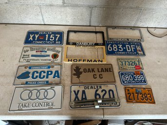 Group Of Collectible License Plates