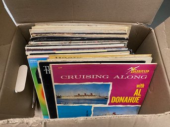 Box Lot Of Vintage Records