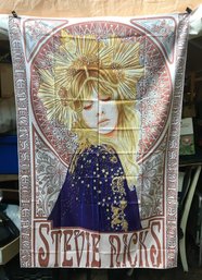 Huge Stevie Nicks Fleetwood Mac Silk Type Cloth Tapestry Music Poster - New