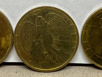 (6) Vintage Double Sided Heavenly Angel Coin Tokens.