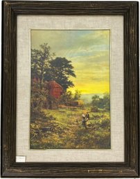 A VIntage Pastel Landscape By R. Gallon