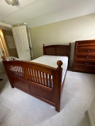 Full Size Bed Frame, Firm Medical Grade Mattress & Boxspring